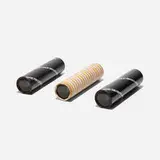 Herman Miller, teleidoscopes, set of three, c. 1970, transfer-printed paper, glass, aluminum