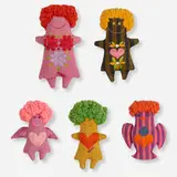 Marilyn Neuhart, collection of five dolls