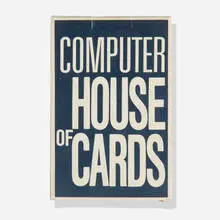 Charles and Ray Eames, Computer House of Cards, 1970, printed paper