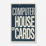 Charles and Ray Eames, Computer House of Cards, 1970, printed paper