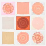 Alexander Girard, collection of ten Cut-Out Tablecloths, 1961, screenprinted cotton