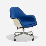 EC175-8 by Charles and Ray Eames, upholstery, molded fiberglass, cast aluminum, rubber, sold Sep 2019