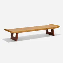 coffee table by Paul Theodore Frankl, c. 1948, lacquered cork, mahogany, sold Sep 2019