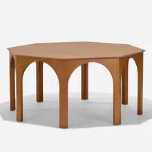 Colosseum dining table by T. H. Robsjohn-Gibbings, 1956, walnut, sold Sep 2019
