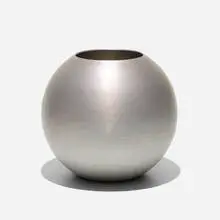 Russel Wright, Large Ball vase, c. 1932, spun aluminum