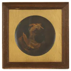 Lucy Waller, Untitled, oil on terracotta