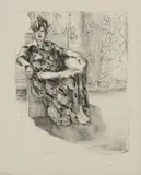 John Copley, Untitled, Fiammetta (1922) lithograph