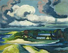 Max Pechstein, Nordische Landschaft, 1931, Öl auf Leinwand