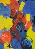 Weizengelb by Ernst Wilhelm Nay, 1962, Öl auf Leinwand, sold Nov 2011