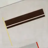 Friedrich Vordemberge-Gildewart, Composition No. 42, 1928, Öl auf Leinwand, mit Leinwand hinterspannt, dabei um 180° gedreht