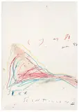 Cy Twombly, Silex Scintillans, 1981, Öl, Farbkreide und Bleistift auf Fabriano-Velin