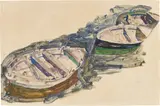 Egon Schiele, Three Rowboats (Drei Ruderboote)