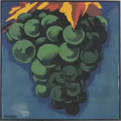 Markus Lüpertz, Weintraube, 1971, Leimfarbe auf Leinwand