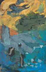 Per Kirkeby, Die Zeit nagt I, 1992, Öl auf Leinwand