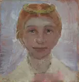 Paula Modersohn-Becker, Selbstbildnis mit gelbem Kranz
