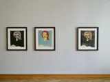 Emil Nolde, Junge Dänin, 1913, Drei Farblithografien in unterschiedlichen Fassungen, jeweils auf Japan, davon eine aquarelliert