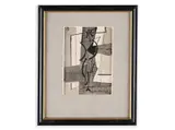 František Hudeček, Figure, 1945, Ink, cardboard