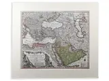 Tobias Conrad Lotter, Magni Turcarum Dominatoris Imperium, 18th century, Coloured copper engraving, paper