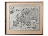 G. Valek, Map of Europe, Before 1707, Coloured copper engraving, paper