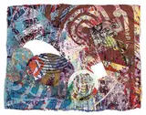 Sam Gilliam, Manet, 1998, Mixed-media monoprint with handpainting, relief painting, screenprinting, cutouts, collage and stitching on handmade paper