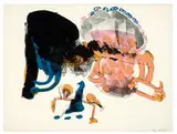 John Altoon, Untitled (2), c. 1965, Color lithographs on paper