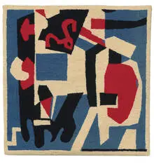 Stuart Davis, Untitled, Wool tapestry