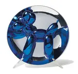 Balloon Dog (Blue) by Jeff Koons, 1995, Cast porcelain with blue reflective finish, sold Oct 2019