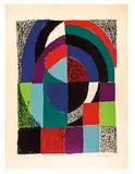 Cathédrale by Sonia Delaunay, 1971, Color lithograph on wove paper, sold Oct 2019