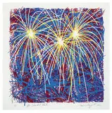 James Rosenquist, Fireworks for President Clinton, 1996, 5-color screenprint on Lana Royal white paper