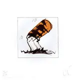 Claes Oldenburg, Butt for Gantt (from Harvey Gantt Portfolio), 1990-1991, 3-color lithograph with embossing on Arches 88 paper
