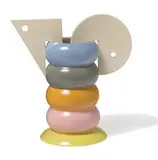 Peter Shire, Untitled (Vessel with Circle and Triangle), 1982, Glazed ceramic