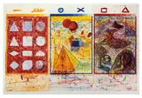 Pat Steir, Abstraction, Belief, Desire, 1981, Color aquatint, hard ground etching, soft ground etching, spitbite aquatint, and drypoint on Arches 88 paper