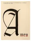 Ed Ruscha, Amen (State I), 2009, Lithograph on paper