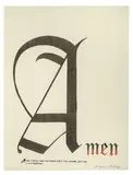 Ed Ruscha, Amen (State II), 2009, Lithograph on paper