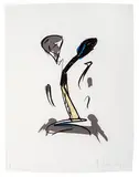 Claes Oldenburg, Extinguished Match, 1990, 4-color lithograph on HMP Koller handmade white paper