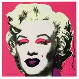 Marilyn (Castelli Graphics Invitation) by Andy Warhol, 1981, Offset color lithograph on wove paper, sold Oct 2019