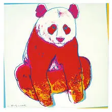Andy Warhol, Giant Panda (from Endangered Species Portfolio), 1983, Screenprint on Lenox Museum Board
