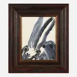 Untitled by Hunt Slonem, 2017, oil on wood in artist's frame, sold Jun 2024