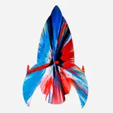 Rocket Spin Painting by Damien Hirst, 2009, acrylic on paper, sold Jun 2024
