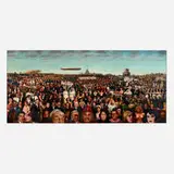 Guy Johnson, Humanscape IV, 1993, oil on aluminum