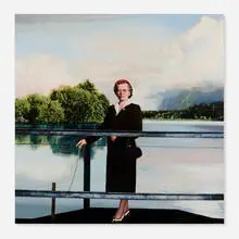 Vacation Snapshot by Guy Johnson, 1982, oil on paper on aluminum, sold Jun 2024