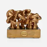 Miguel Ortiz Berrocal, Puzzle, 1976-78, bronze, chrome-plated steel