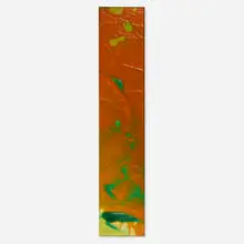 Amazon Slide by Walter Darby Bannard, 1977, acrylic, polymer and aquatec gel on canvas mounted to wood, sold Jun 2024