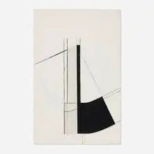Untitled by Harvey Quaytman, 1966, charcoal, acrylic and dry pigment on Arches, sold Jun 2024