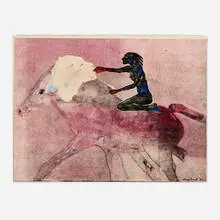 Mary Frank, Untitled, 1982, monoprint in colors on Arches