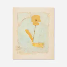 Joe Brainard, Untitled (Flower), 1976, mixed media collage on mat board