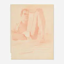 Joe Brainard, Self-Portrait, colored pencil on paper