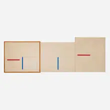 Bruce Boice, Untitled, c. 1975, acrylic on three canvases