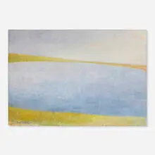 Wolf Kahn, Oyster Pond, 1982, oil on canvas