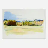 Wolf Kahn, Untitled #2, pastel on paper